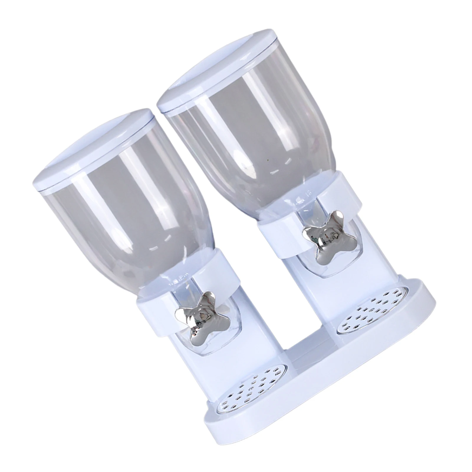 

Двойной диспенсер для хлопьев, диспенсер для сухой пищи, двойная канистра, диспенсер для сухой пищи, удобное хранение для зерен, кофейных зе...