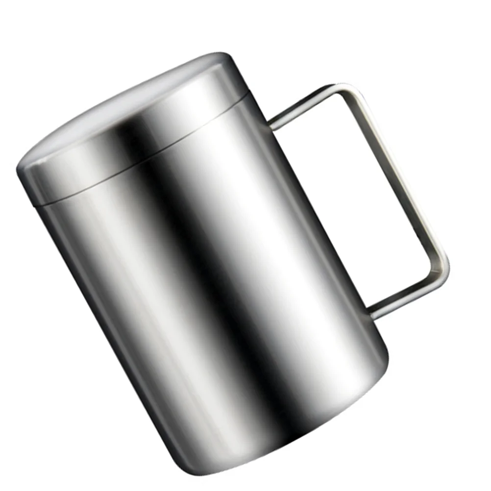 

1Pc Delicate Practical Convenient Stainless Steel Cup Beverage Mug