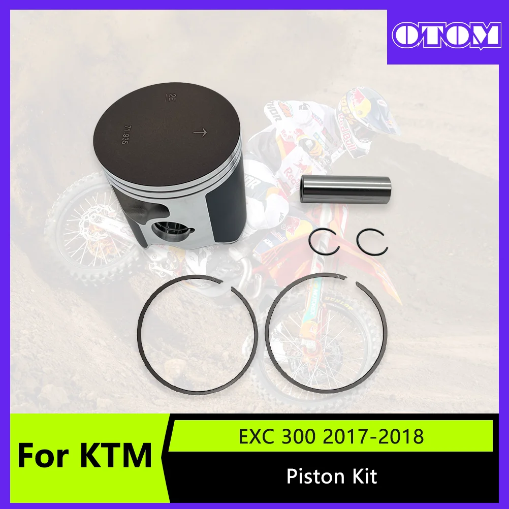 Фото Комплект поршней для мотоцикла OTOM, поршневое кольцо для KTM XC XCW EXC300 TPI HUSQVARNA TE TX300 GASGAS EX/EC, аксессуары для двигателя для мотокросса №1