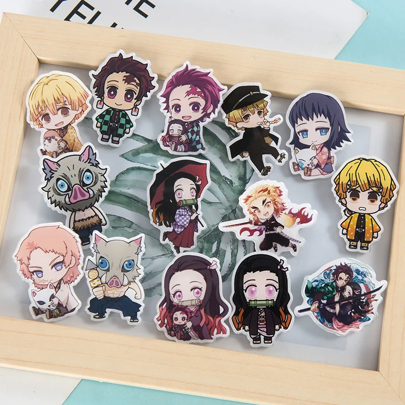 

Japan Anime Demon Killer Blade Acrylic Badge Tanjiro Nidouzi Butterfly Ninja Cute Brooch Lapel Brooch Wholesale Custom