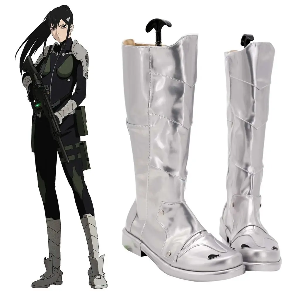 Женские ботинки для косплея Kaiju Anime No 8 Мина Ashiro Маскирующие кожаные костюмы на