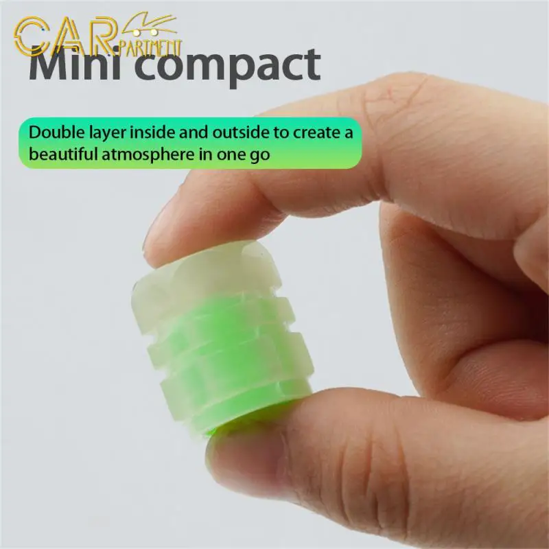 

Durable Car Valve Cover Mini Luminous Stem Caps Glow-in-the-dark Luminous Valves Car Accessories Tire Valve Cap Tire Air Nozzle