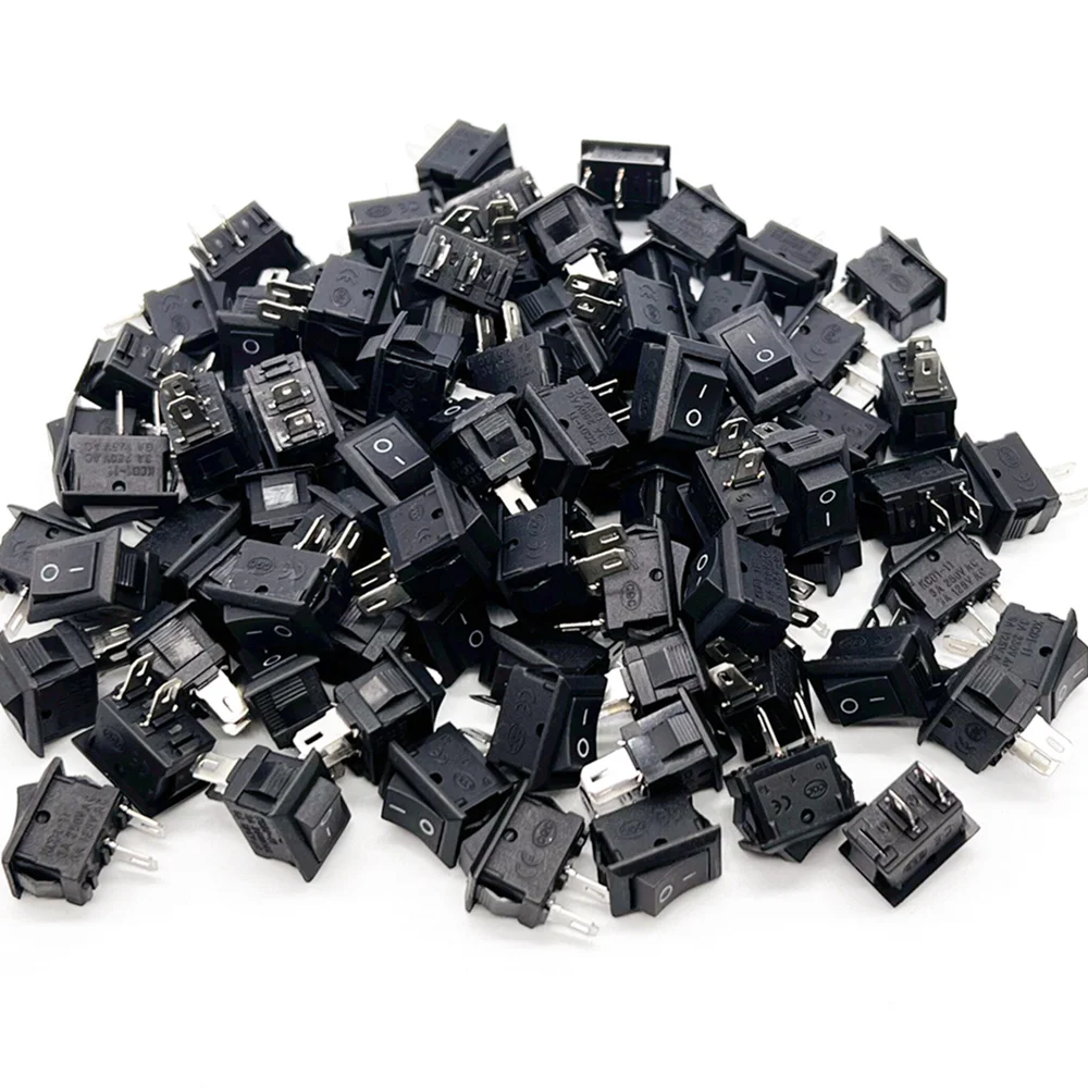 100 шт. кнопочный переключатель 10x15 мм SPST 2Pin 3A 250 В KCD1 защелкивающийся кулисный для