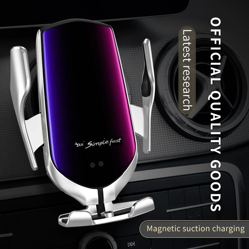 

Car Wireless Charger Magnetic Charging 15W Wireless Charging for iPhone 13 12 11 XR X 8 Samsung Multifunction Phone Holder