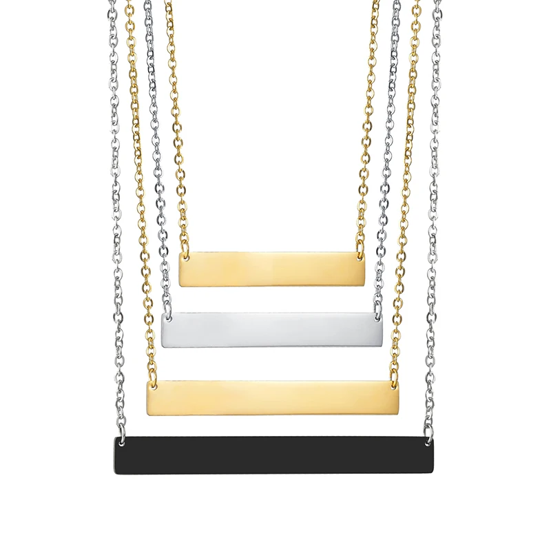 Цепочка с подвеской для мужчин и женщин Goxijite ожерелье из нержавеющей стали