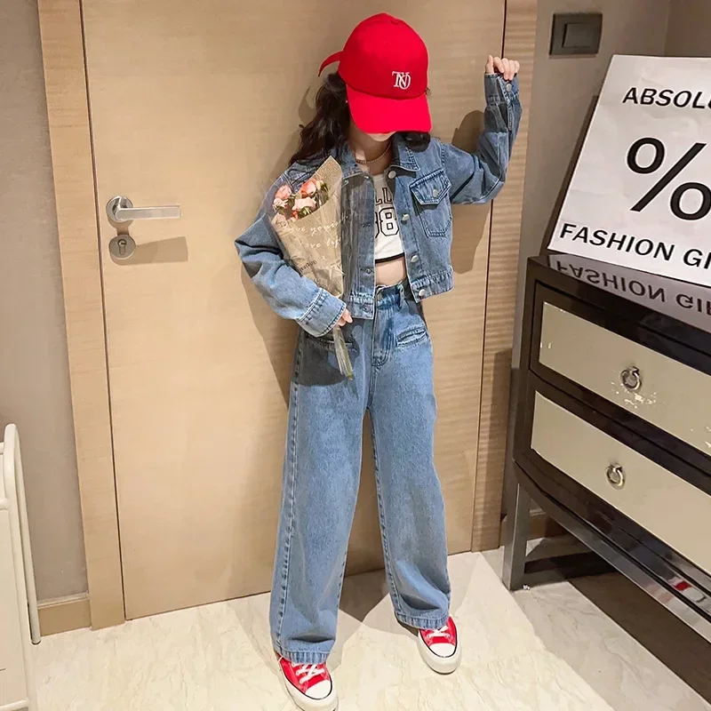 Одежда для девочек костюм детская одежда оптовая продажа новинка 2024 модный