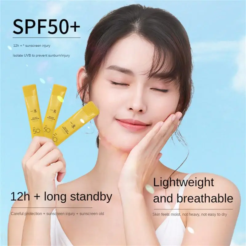 

Refreshing Sunscreen Cream Protector Facial Sun Block Spf50 Gel Isolation Lotion Cream Mouisturizing Not Greasy Cream Makeup