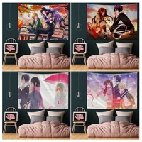 noragami chart tapestry japanese wall tapestry anime japanese tapestry