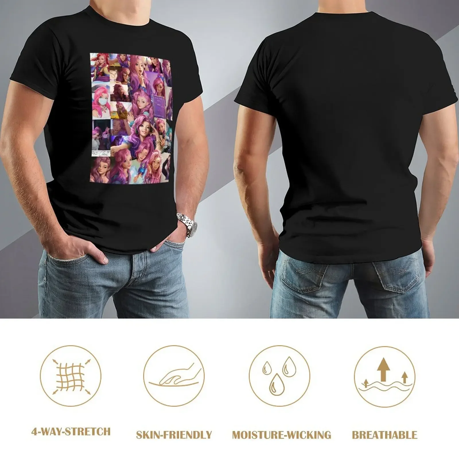 Серафина футболка кавайная одежда рубашки с фигурками аниме футболки рисунком