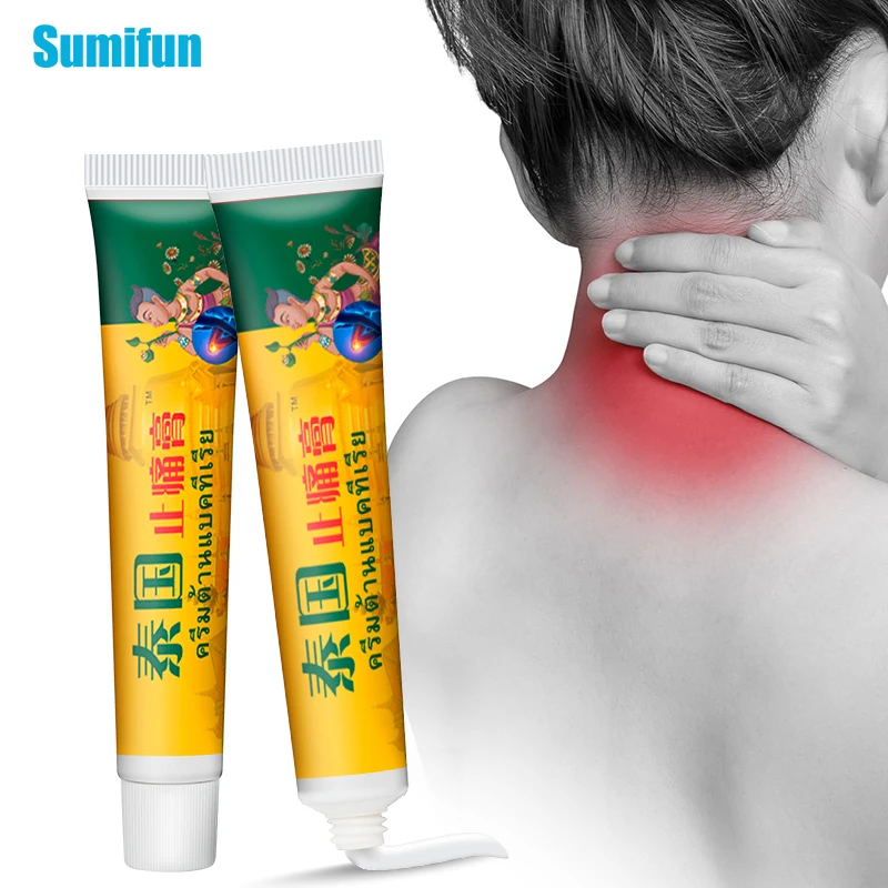 1Pc Thailand Analgesic Cream Muscle Joint Pain Relief Massage Ointment Arthritis Rheumatism Painkiller Medical Plaster - купить по