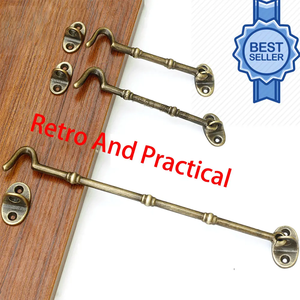 Латунный Замок для окна крючок кабины дверной навеса дверная защелка бесшумный