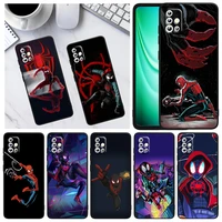 cartoon marvel spiderman for samsung a73 a72 a71 a53 a52 a51 a42 a33 a32 a23 a22 a21s a13 a12 a03 a02 s a31 black phone case