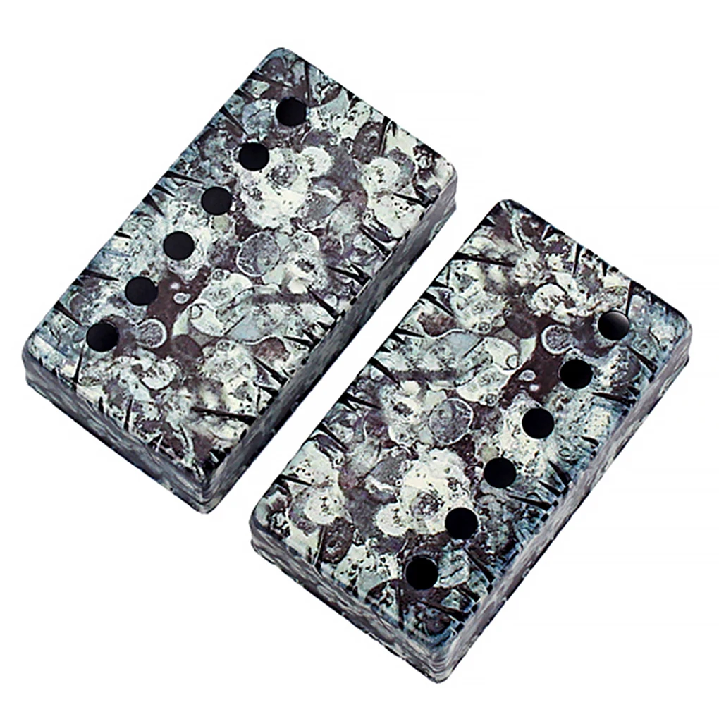 

2 Pieces Electronic Guitar Pickup Covers String Instruments Audio Pick Up Protector Cap Musical Decoration Accessories