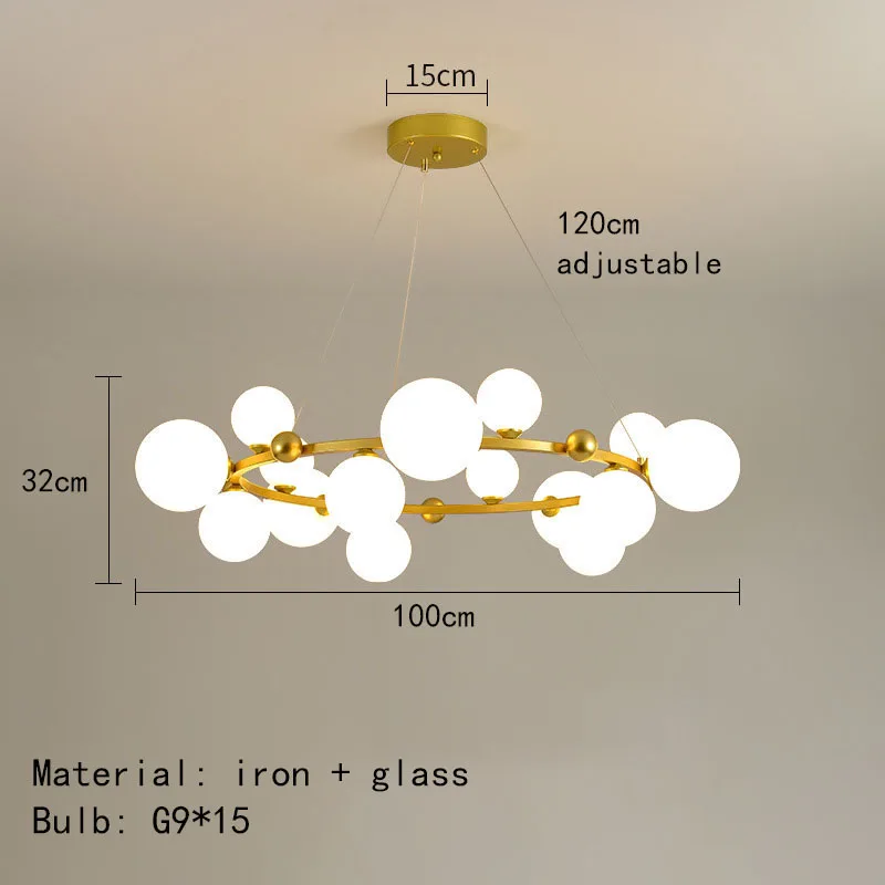 

Белые стеклянные подвесные люстры IWP