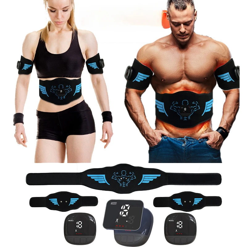 

2023 Upgrade EMS Muscle Trainer Electric ABS Stimulator Slimming Belt Abdominal Exerciser Toning Belt Fitness Training Gym