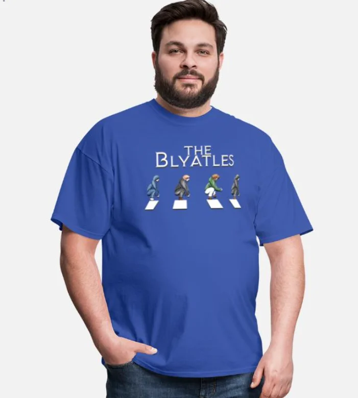 Забавная футболка Blyatles в подарок с изображением российского славянского