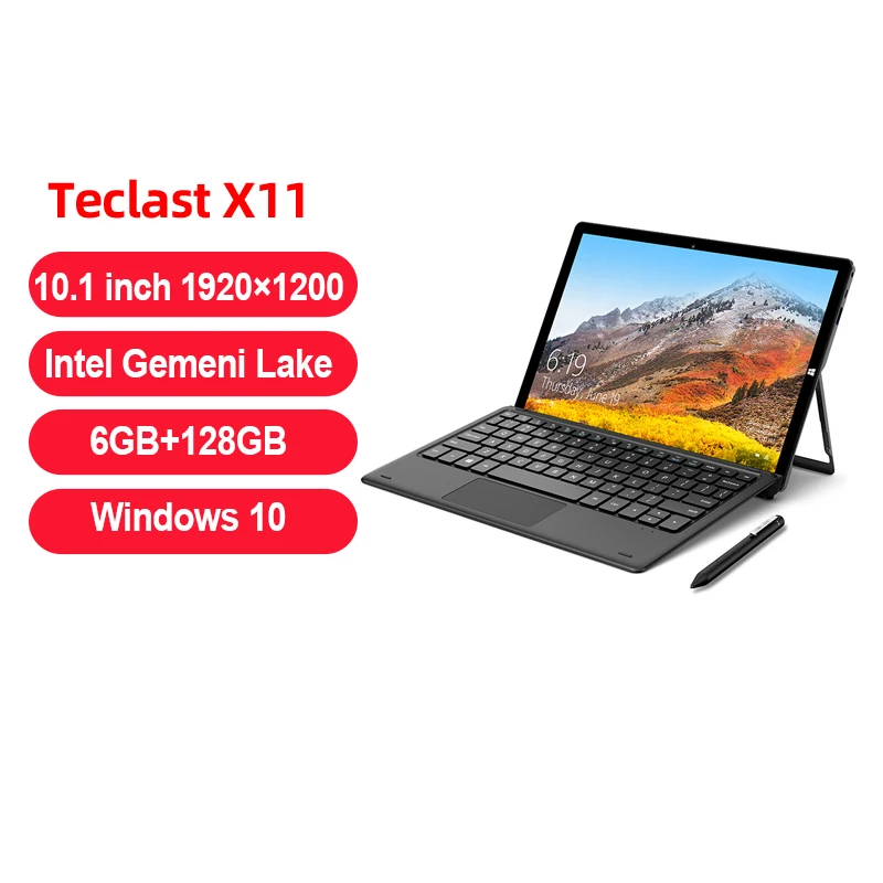 

Teclast X11 планшет, экран 10,1 дюймов, 6 ГБ ОЗУ 1920 Гб ПЗУ