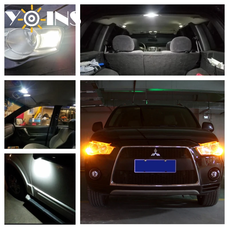 2 шт. Автомобильные светодиодные лампы 12 В T10 194 W5W 4014 24 SMD |