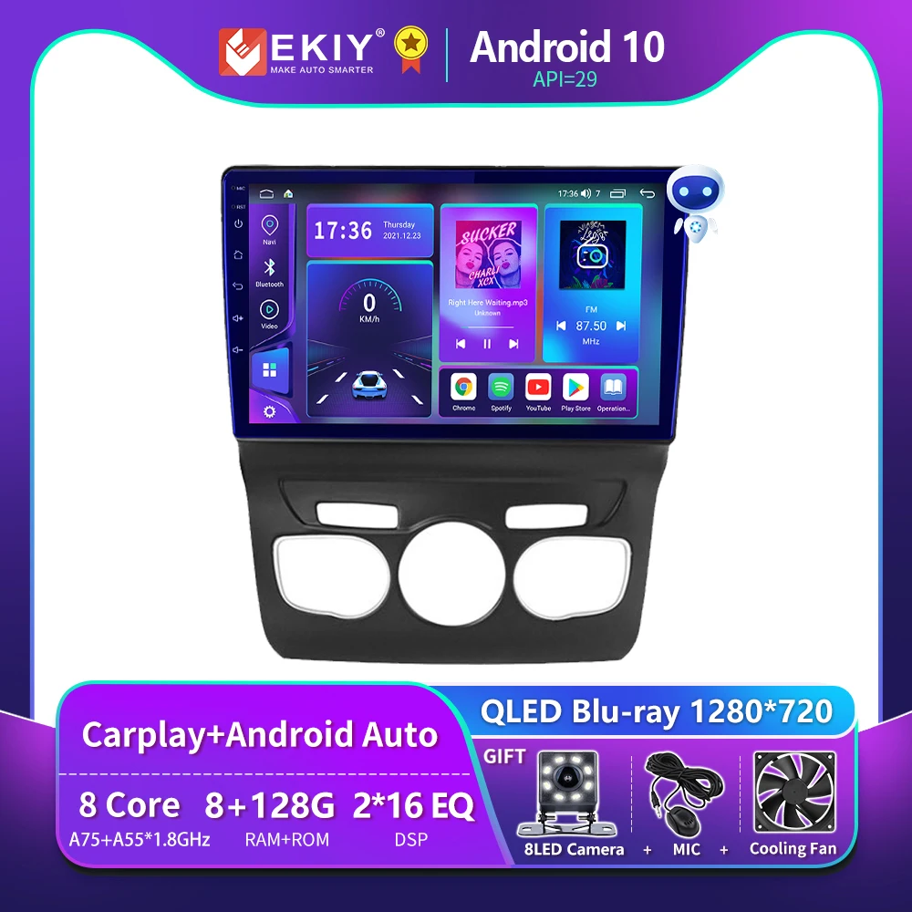 

EKIY T900 для Citroen C4 2 B7 2013-2016 автомобильный радиоприемник мультимедийный плеер Blu-ray QLED навигация GPS Android стерео № 2 Din 2Din DVD