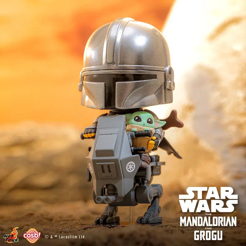 Фото Коллекционная фигурка Hot Toys Cosbi Star Wars The Mandalorian Grogu Mystery Box, настольное украшение, подарок для взрослых коллекционеров и фанатов №5