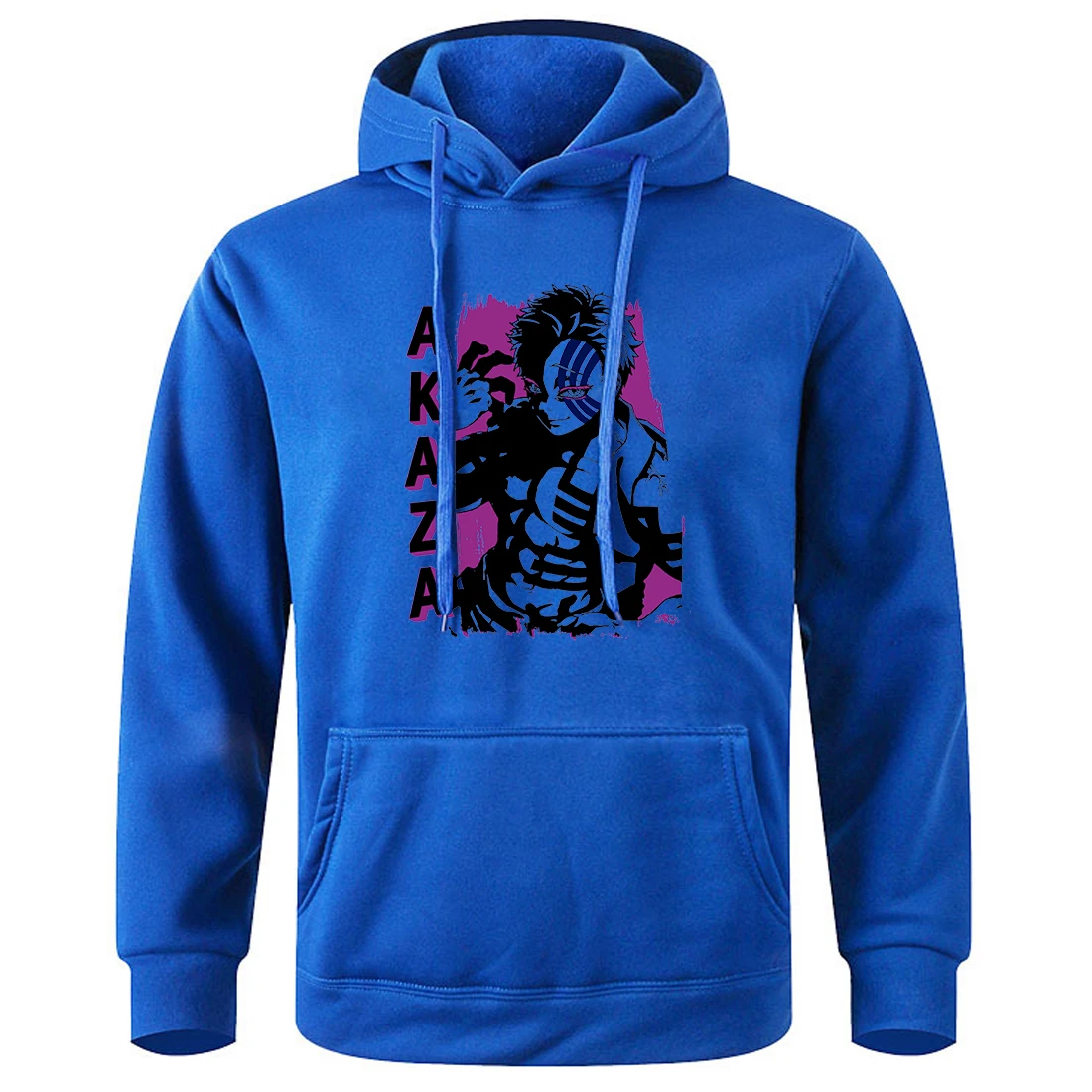 

Demon Slayer Akaza Printing Male Hoodie Simple Personality Sweatshirts Fashion Autumn Pullovers Harajuku Loose Men Sportswears
