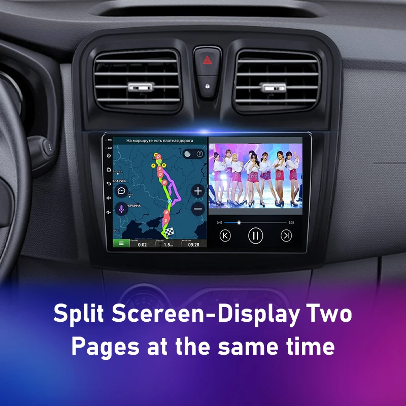 $100.13 Android 11 Car Radio Multimedia Player for Renault Logan 2 Sandero2 2012-2019 2Din Navigation Stereo Carplay Speakers Head Unit