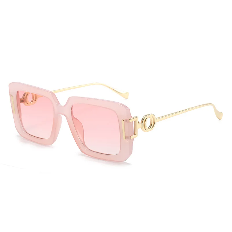 

Модные квадратные женские роскошные солнцезащитные очки винтажные брендовые дизайнерские очки карамельных цветов женские градиентные солнцезащитные очки UV400