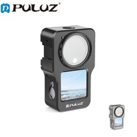 puluz housing shell cnc aluminum alloy protective cage for dji action 2 cameras shell case accessories at