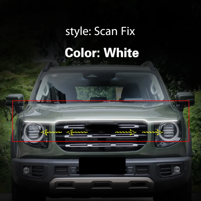 

Светодиодная гибкая лента для передних фар Haval Dargo 2020-2022 DRL Автомобильные дневные ходовые огни