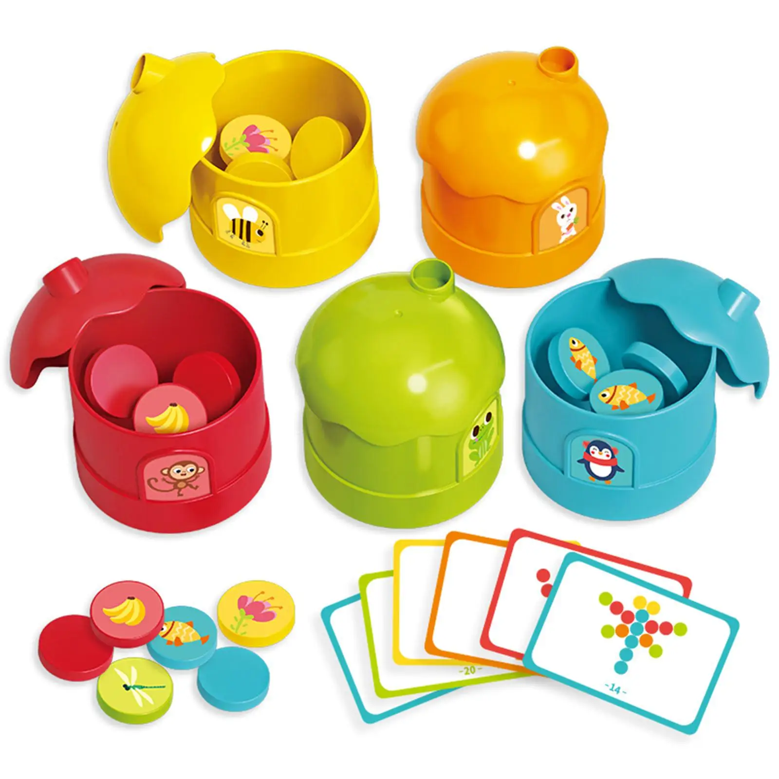 

Educational Color Sorting Cup Gift Cognition Practical for Family Party