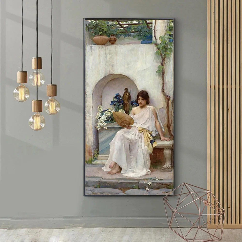 

Famous Painting 'The Toilet, 1889' By John William Waterhouse Canvas Art Poster and Prints Vintage Wall Picture Home Decor Mural