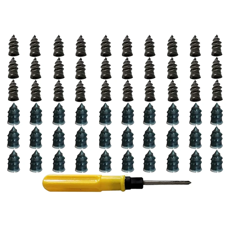

NEW-Tire Repair Rubber Nails Tyre Repair Nails Self-Service Tire Repair Fast Tools For Motorcycle Car (30S+30L+Screwdriver)