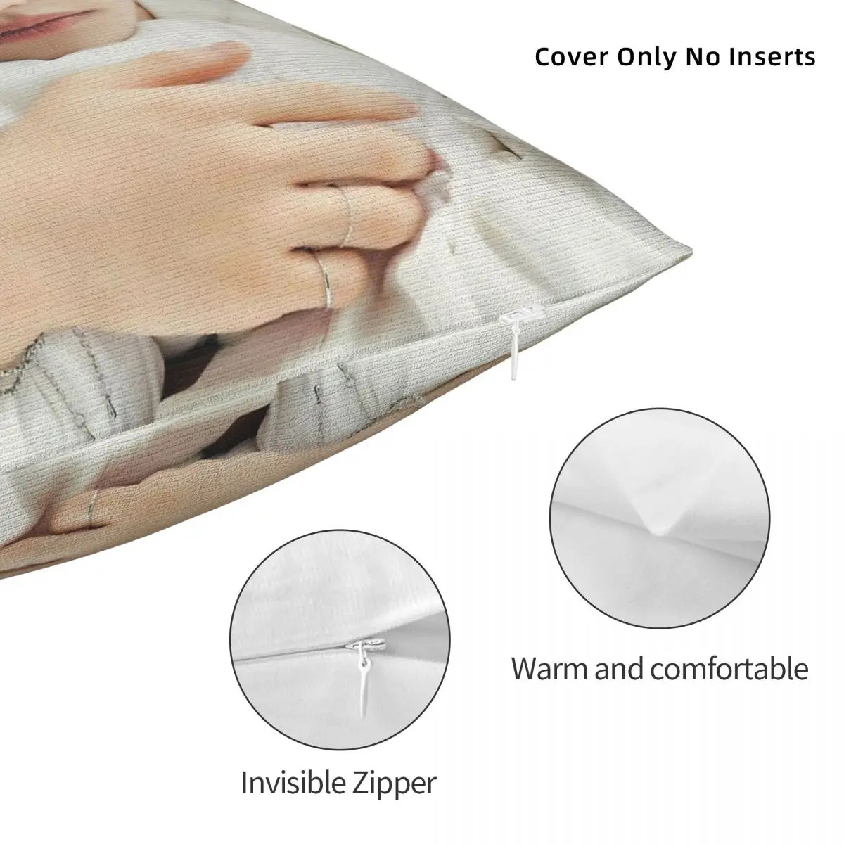 Квадратная наволочка Lee Felix из полиэстера льна бархата креативный декор на молнии