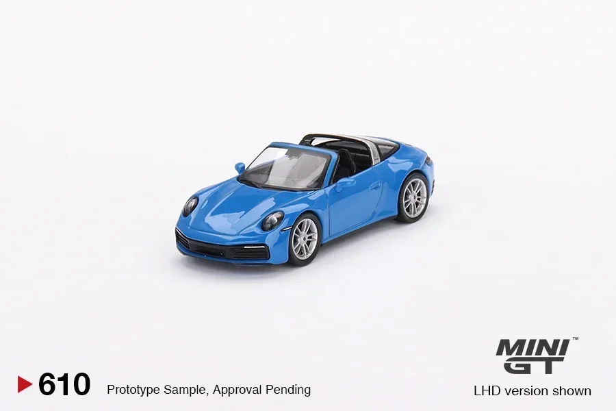 

MINI GT 1:64 Targa 4S Shark Blue, литая модель автомобиля