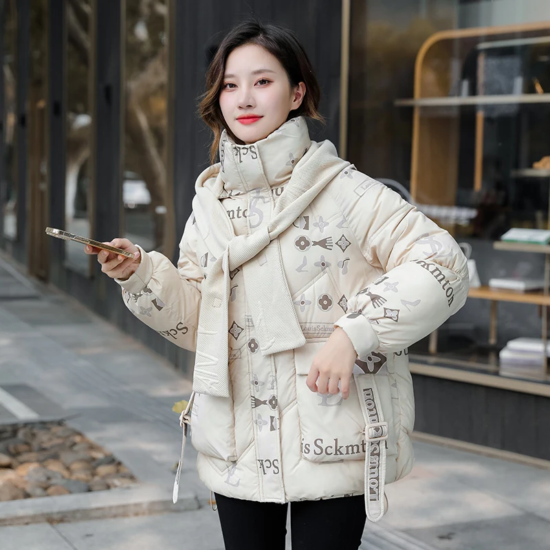 Down Cotton Clothes Women 2023 Winter New Warm Slim Jacket Short Women Coat Cotton
