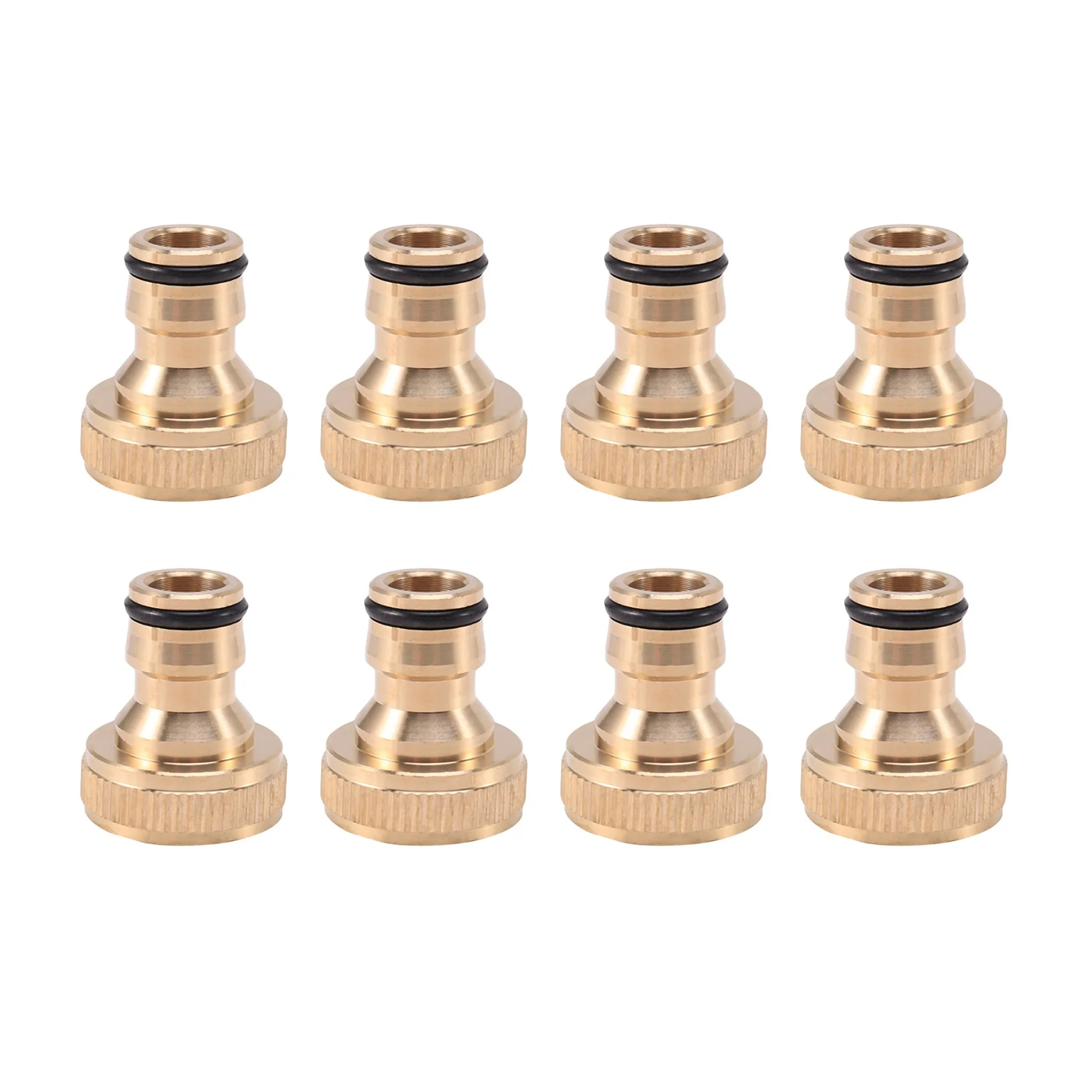 

8Pcs Garden Water Hose Pipe Fitting Tap Male Faucet Connectors Garden Hose Quick Connect Fittings 3/4 Inch