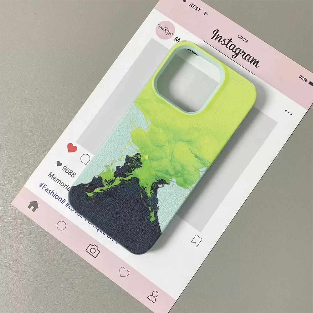 Чехол для iPhone 11 12 13 14 15 16 17 Pro Max Plus Air с дизайном «Зеленое извержение вулкана», мягкий чехол из поликарбоната (art.: 3920dc4a8fe16) - 3920dc4a8fe16
