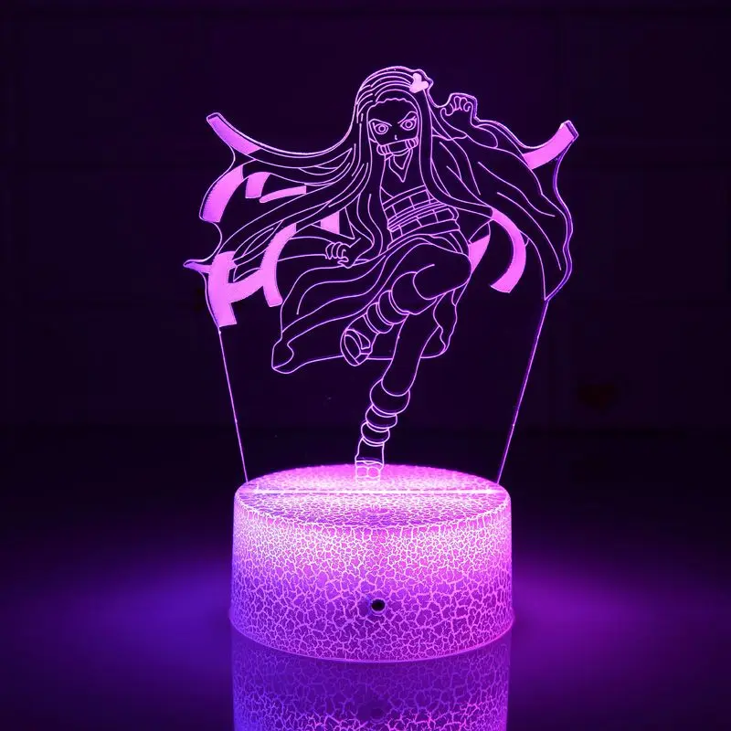

3D Night Light Anime Demon Slayer Kocho Kanae Light Manga Kocho Kanae Lamp Kimetsu No Yaiba Kids Xmas Birthday Gift for Decor