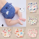 Регулируемые тканевые подгузники для новорожденных, нижнее белье для брюк, многоразовые моющиеся, подгузники для новорожденных