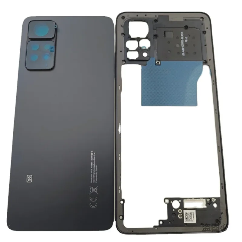 Для Xiaomi Redmi Note 11 Pro 5G 2201116 Средняя рамка SG + стеклянная крышка батарейного отсека с