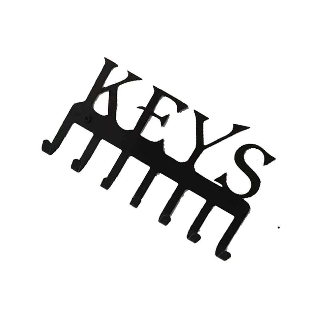 

Металлический держатель для ключей, настенная подвесная вешалка для хранения пальто, подвесной органайзер, декоративная полка для двери в ...