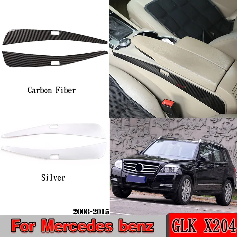 

Abs Chrome /Carbon Fiber For Mercedes Benz Glk X204 300 260 2008 -2015 Armrest Box Side Decoration Strip Trim Interior Accessori