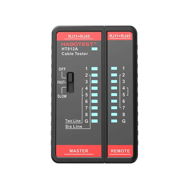 

Rj11 Rj45 Network Cable Tester for 8P 6P 4P 2P Shielded Line Measurement Cable Tester Networking Tool Network Repair