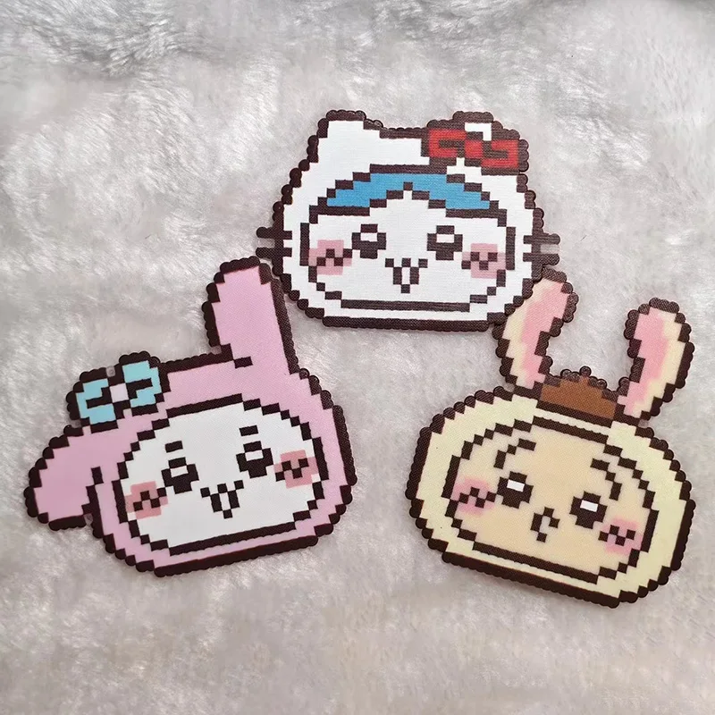 Подвеска в пиксельном стиле Chiikawa сделай сам для рукоделия из бисера милый аниме