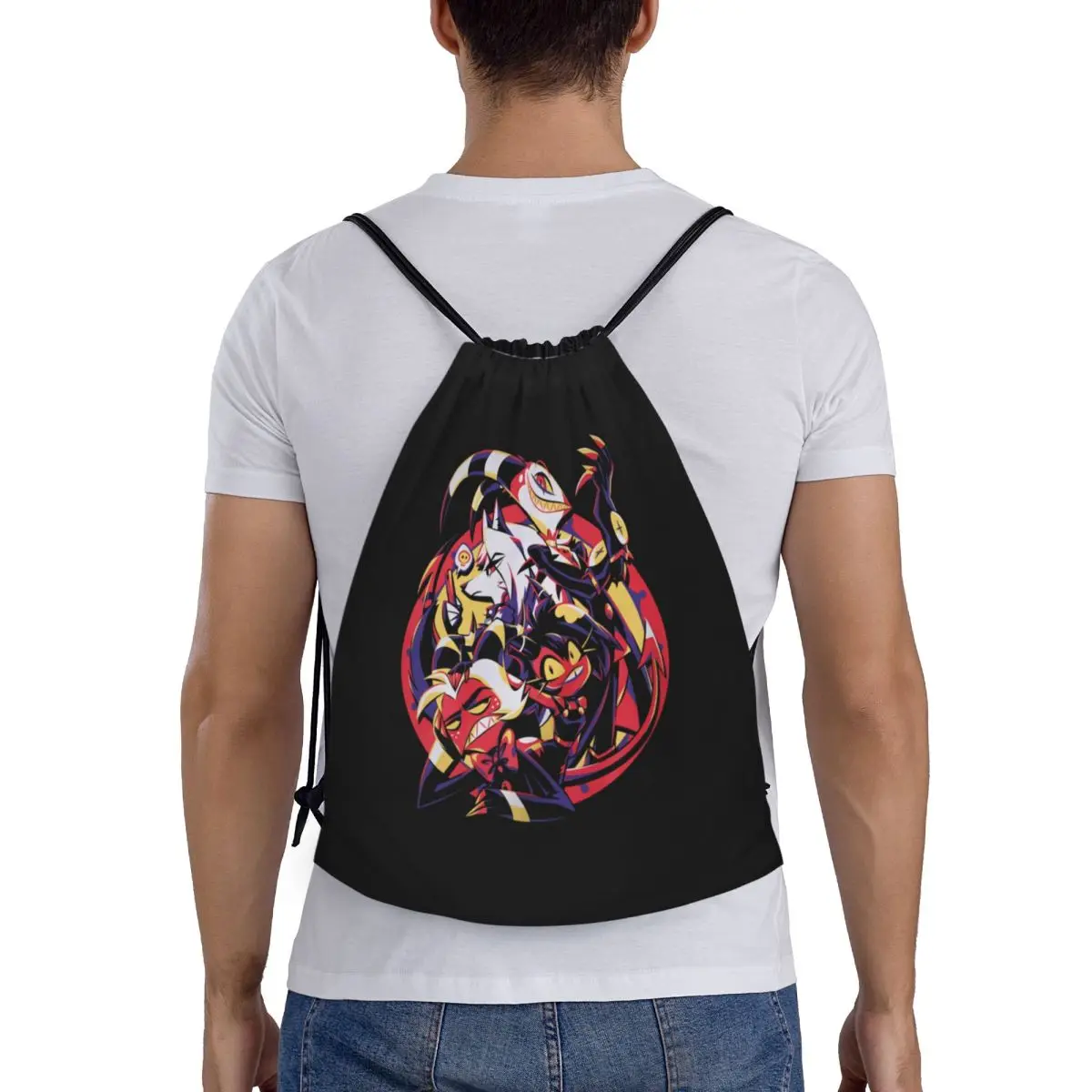 Рюкзак на шнурке Helluva Boss спортивная сумка для тренажерного зала рюкзак походов