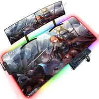 arknights anime mouse pad desk mat 120x60 xxxxl gaming keyboard led rgbbacklit big art work office accessory ultra large carpet