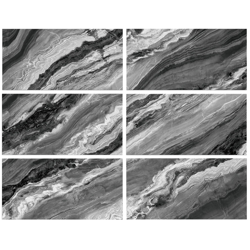 

6 Pcs DIY Tile Decals Stickers Water Proof Decor Pvc Peel Tiles Backsplash Wall