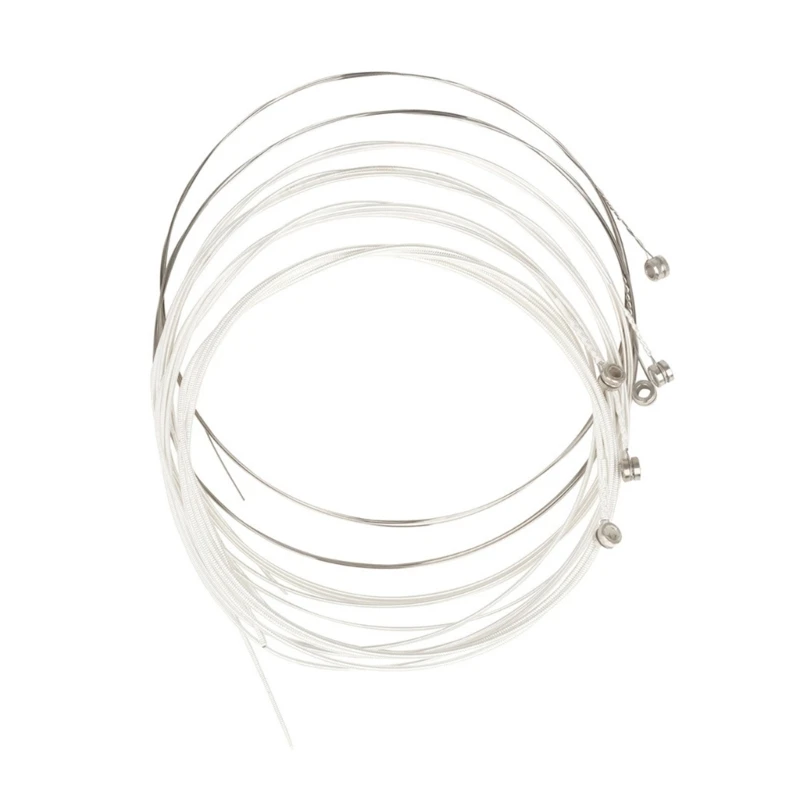

6Pcs Silver Plated High Carbon Steel Guitar String Kits for Folk Guitar