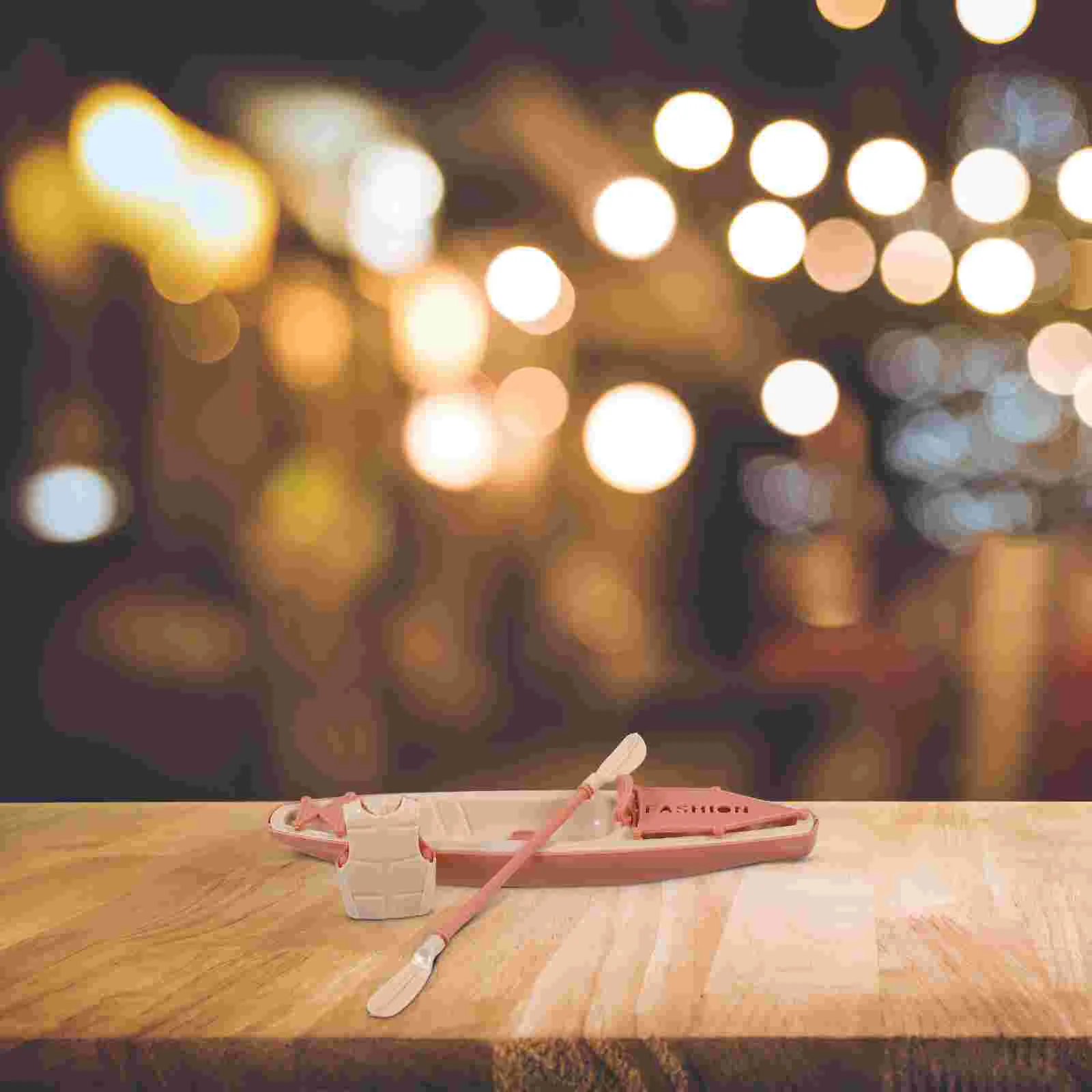 Модель лодки фигурки игрушки для каяка украшения рабочего стола детский