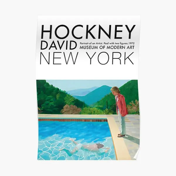 

Выставочный художественный плакат David Hockney, настенное украшение, домашнее искусство, современное изображение, декор комнаты, винтажная заба...